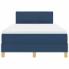 Boxspring ágy matraccal Kék 120 x 200 cm szövet