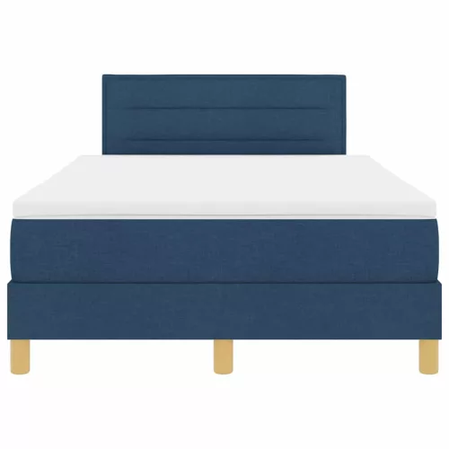 Boxspring ágy matraccal Kék 120 x 200 cm szövet