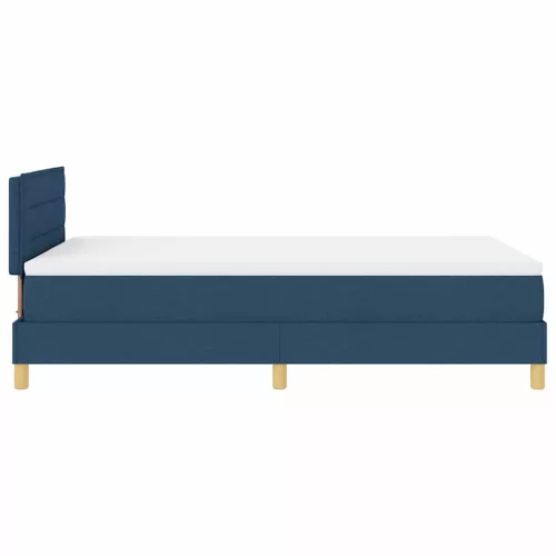 Boxspring ágy matraccal Kék 120 x 200 cm szövet
