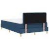 Boxspring ágy matraccal Kék 120 x 200 cm szövet