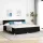 Boxspring ágy matraccal Fekete 200 x 200 cm szövet