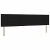 Boxspring ágy matraccal Fekete 200 x 200 cm szövet