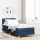 Boxspring ágy matraccal Kék 100 x 200 cm szövet