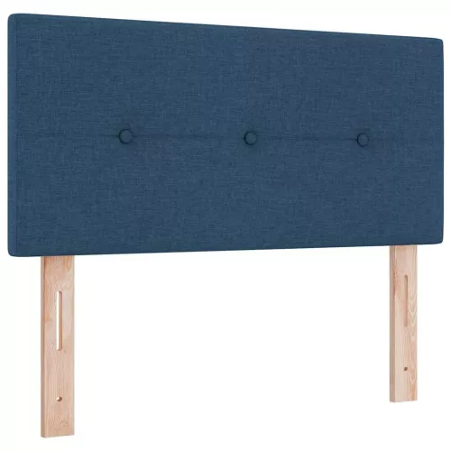 Boxspring ágy matraccal Kék 100 x 200 cm szövet