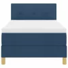 Boxspring ágy matraccal Kék 100 x 200 cm szövet