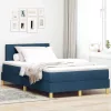 Boxspring ágy matraccal Kék 120 x 190 cm szövet