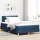 Boxspring ágy matraccal Kék 120 x 190 cm szövet
