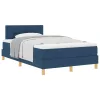 Boxspring ágy matraccal Kék 120 x 190 cm szövet