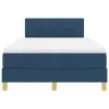 Boxspring ágy matraccal Kék 120 x 190 cm szövet