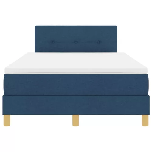 Boxspring ágy matraccal Kék 120 x 190 cm szövet
