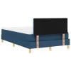 Boxspring ágy matraccal Kék 120 x 190 cm szövet