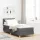 Boxspring ágy matraccal Sötétszürke 80 x 200 cm szövet