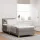 Boxspring ágy matraccal Tópszínű 90 x 190 cm szövet
