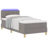 Boxspring ágy matraccal Tópszínű 90 x 190 cm szövet