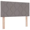Boxspring ágy matraccal Tópszínű 90 x 190 cm szövet