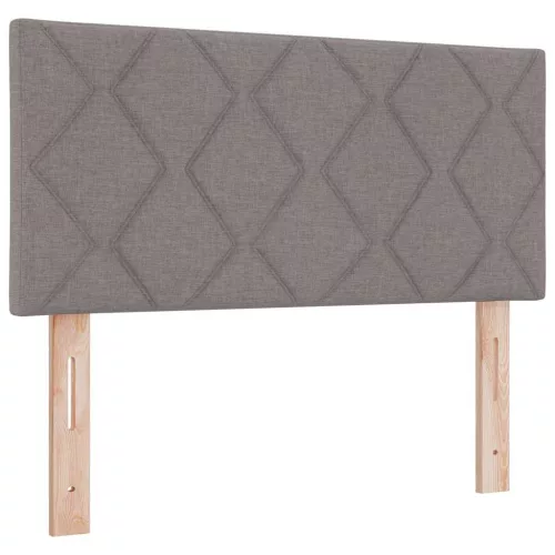 Boxspring ágy matraccal Tópszínű 90 x 190 cm szövet