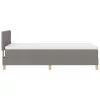 Boxspring ágy matraccal Tópszínű 90 x 190 cm szövet