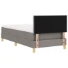 Boxspring ágy matraccal Tópszínű 90 x 190 cm szövet