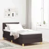 Boxspring ágy matraccal sötétbarna 90 x 200 cm szövet