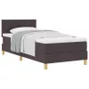 Boxspring ágy matraccal sötétbarna 90 x 200 cm szövet