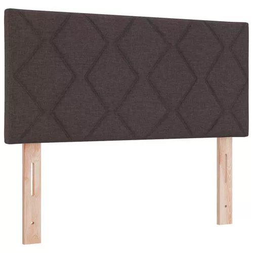 Boxspring ágy matraccal sötétbarna 90 x 200 cm szövet