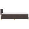 Boxspring ágy matraccal sötétbarna 90 x 200 cm szövet
