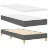 Boxspring ágy matraccal Sötétszürke 100 x 200 cm szövet
