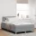 Boxspring ágy matraccal Világosszürke 120 x 190 cm szövet
