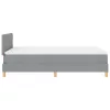 Boxspring ágy matraccal Világosszürke 120 x 190 cm szövet