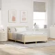 Boxspring ágy matraccal Krém 160 x 200 cm szövet
