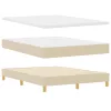 Boxspring ágy matraccal Krém 160 x 200 cm szövet