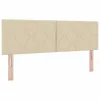 Boxspring ágy matraccal Krém 160 x 200 cm szövet