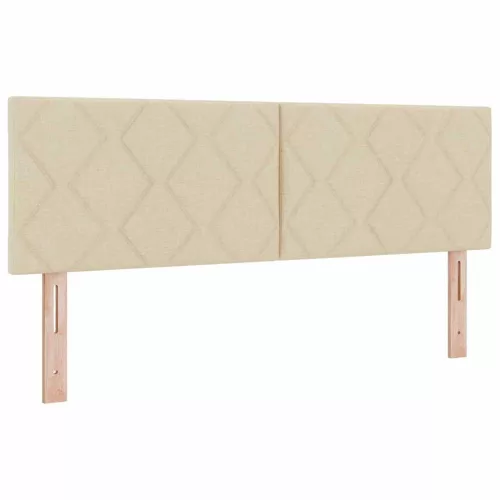 Boxspring ágy matraccal Krém 160 x 200 cm szövet