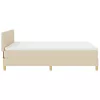 Boxspring ágy matraccal Krém 160 x 200 cm szövet