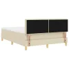Boxspring ágy matraccal Krém 160 x 200 cm szövet