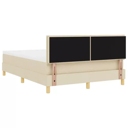 Boxspring ágy matraccal Krém 160 x 200 cm szövet
