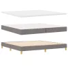 Boxspring ágy matraccal Tópszínű 200 x 200 cm szövet