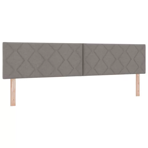 Boxspring ágy matraccal Tópszínű 200 x 200 cm szövet