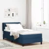 Boxspring ágy matraccal Kék 80 x 200 cm szövet