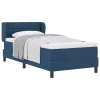 Boxspring ágy matraccal Kék 80 x 200 cm szövet