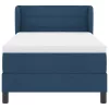 Boxspring ágy matraccal Kék 80 x 200 cm szövet