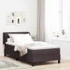 Boxspring ágy matraccal sötétbarna 90 x 190 cm szövet