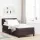 Boxspring ágy matraccal sötétbarna 90 x 190 cm szövet