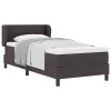 Boxspring ágy matraccal sötétbarna 90 x 190 cm szövet