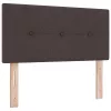 Boxspring ágy matraccal sötétbarna 90 x 190 cm szövet