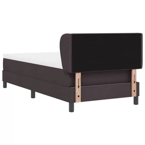 Boxspring ágy matraccal sötétbarna 90 x 190 cm szövet