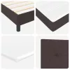 Boxspring ágy matraccal sötétbarna 90 x 190 cm szövet