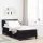 Boxspring ágy matraccal Fekete 90 x 190 cm szövet