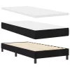 Boxspring ágy matraccal Fekete 90 x 190 cm szövet