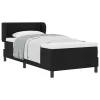 Boxspring ágy matraccal Fekete 90 x 190 cm szövet